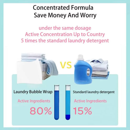 30/60/90/120Pcs Portable Laundry Tablets Cleaning Clothes Laundry Paper Concentrated Washing Powder Detergent Washing Machines