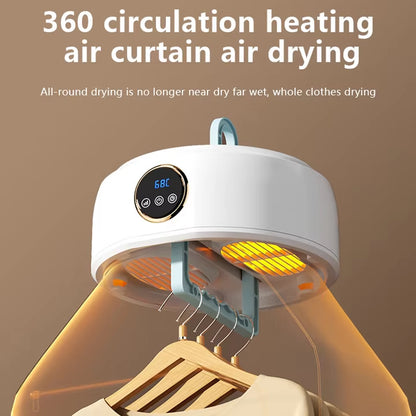 Foldable Mini Dryer Machine Sturdy Compact Dryer Electric Portable Clothes Dryer with Timer